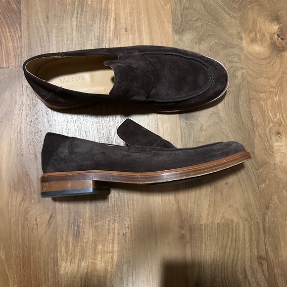 Vince - Barry Sport Suede Loafers - Brown - Size 10 main image 8